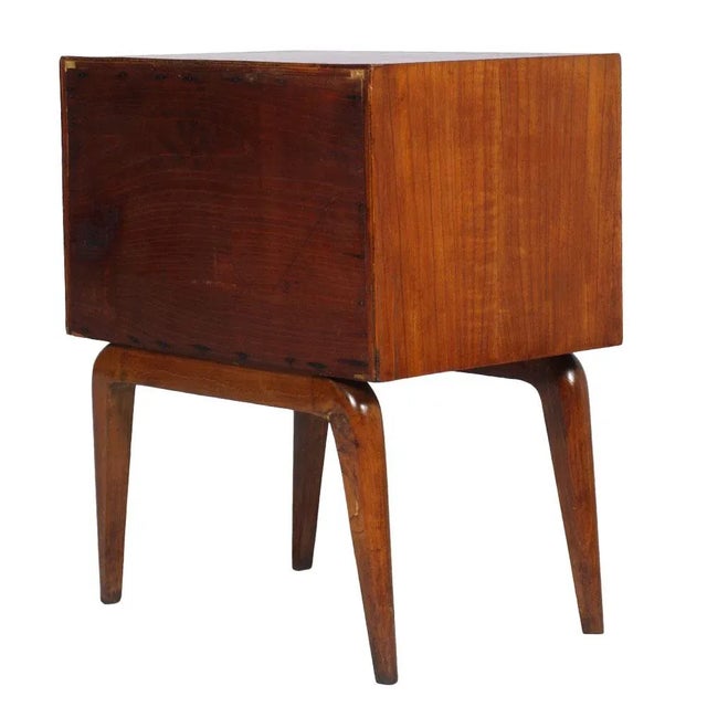 Mid-Century Cherry Wood Nightstand, 1940s For Sale - Image 4 of 5