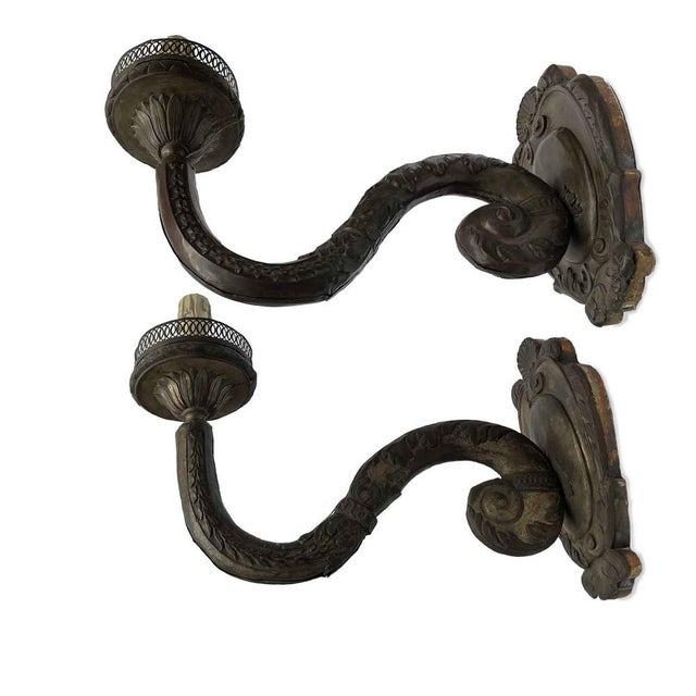 Embossed Copper Arms Sconces, 1700, Set of 2 For Sale - Image 10 of 10