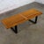 Iconic Early Mid Century Modern George Nelson Platform Bench for Herman Miller composed of a natural maple slatted bench...