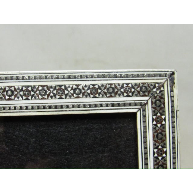 Late 19th Century Antique Anglo Indian Micromosaic Inlaid Photo Frame For Sale - Image 5 of 13