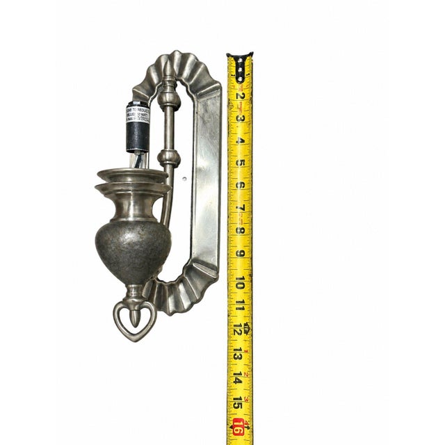 Kichler Wall Sconce Frosted Glass Metal Tuscan Gold Neo Classical English Style For Sale In Pittsburgh - Image 6 of 7