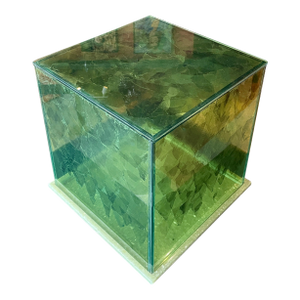 Mica Infused Glass Side Table