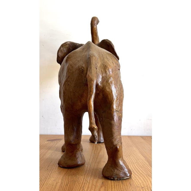 Elephants in Brown Leather, 1960s For Sale - Image 4 of 17