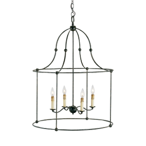 Currey & Company Fitzjames Large Black Lantern