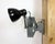Industrial Black Enamel Scissor Wall Lamp, 1950s For Sale - Image 9 of 18