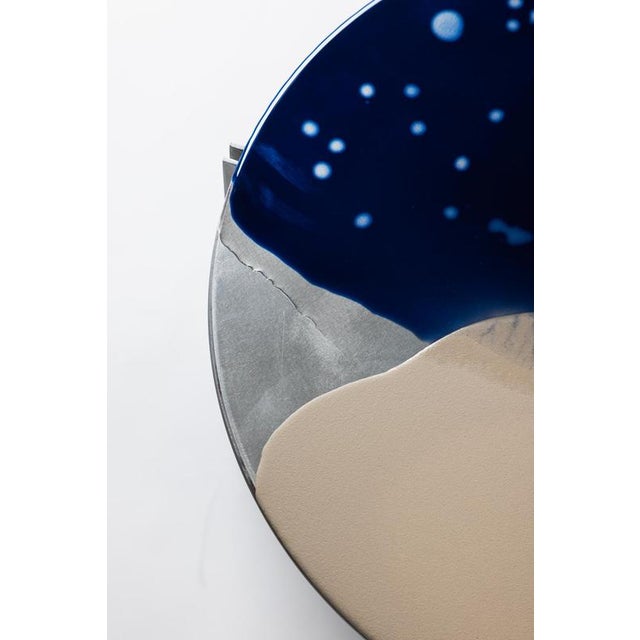 Not Yet Made - Made To Order H9 Hand Decorated Metal & Aluminium Side Table by Studio Nyx For Sale - Image 5 of 18