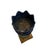Authentic French glazed ceramic chimney pot featuring a striking combination of deep cobalt blue, olive green and warm...