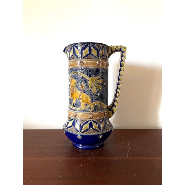 Enameled Jug from Sarreguemines, France, 1900s For Sale - Image 10 of 10
