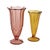 Art Deco Colored Glass Vases, 1930s, Set of 2 For Sale - Image 4 of 13