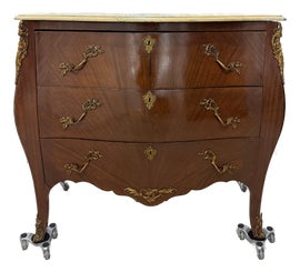 Example of Antique Bronze Finish Dressers and Chests of Drawers