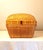 This structural hamper trunk represents the fine mid-20th-century tradition of Asian-inspired basketry, showcasing...