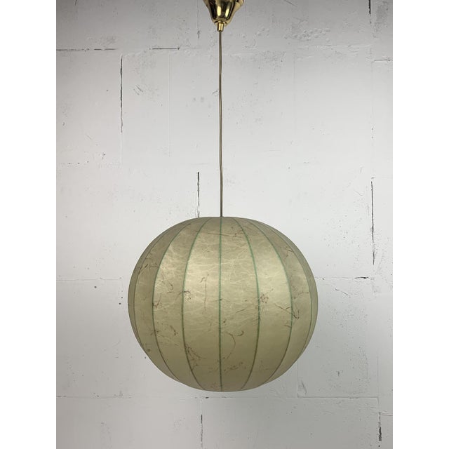 Mid-Century Space Age Cocoon Pendant Lamp by Achille Castiglioni, 1960s For Sale - Image 13 of 14