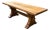 Vintage French Country Trestle Dining Table For Sale