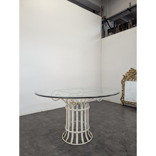 Wrought Iron Garden Table and Chairs, Set of 5 For Sale - Image 11 of 15