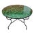 48" Round Moroccan Mosaic Table, Tamegrout Green Bejmat Style / Squares For Sale