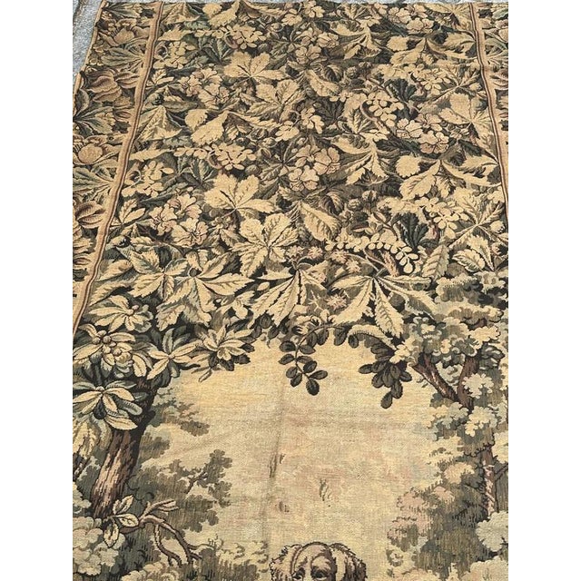 1940s Vintage French Aubusson Style Jacquard Tapestry Panel, 1940s For Sale - Image 5 of 18
