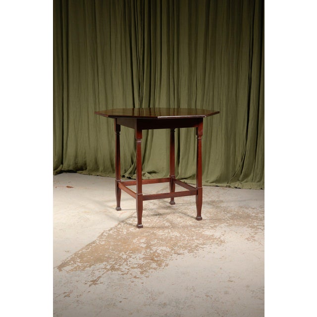 Arts and Crafts Octagonal Mahogany Centre or Occasional Table by Shapland & Petter, Barnstable, 1870 For Sale - Image 4 of 11
