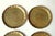 1960s 6 Design Solid Brass Coasters by Collini/Austria as a Set - Vintage From the 60s For Sale - Image 5 of 9