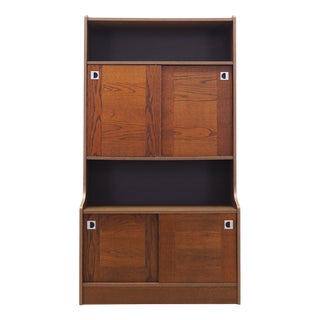 Danish Oak Bookcase, 1970s For Sale