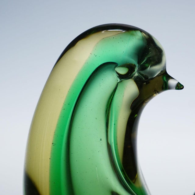 Sommerso Glass Bird Sculpture, Flavio Poli for Seguso Murano 1953 For Sale - Image 9 of 10