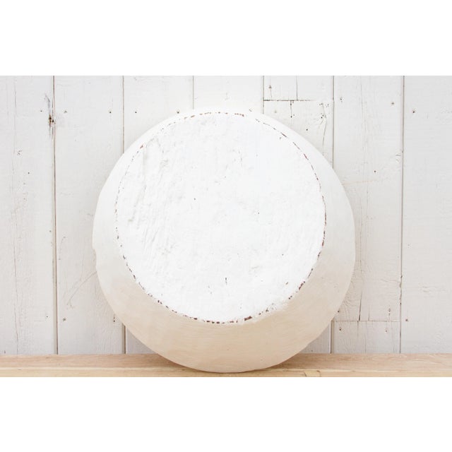 Oversized French White Dough Bowl For Sale In Los Angeles - Image 6 of 9