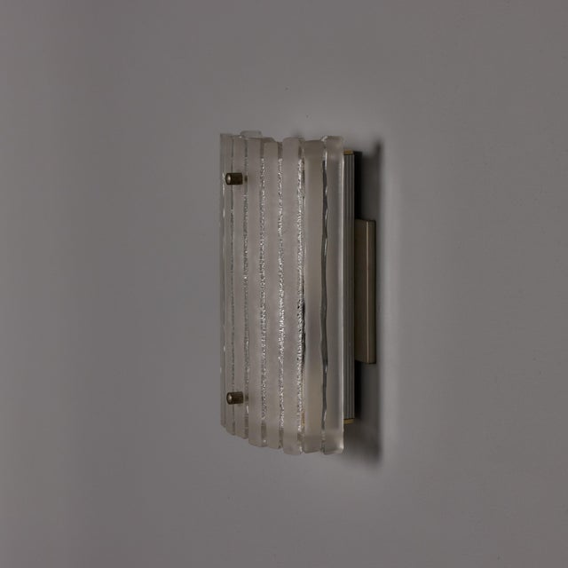 Pair of 1970s Hoffmeister Leuchten Sculptural Glass Wall Lamps For Sale - Image 9 of 18