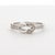 18k White Gold Knot Ring With Round White Diamonds Size 7 For Sale - Image 12 of 18