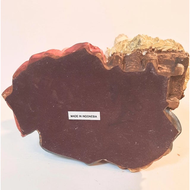 Rustic European Nativity Art Sculpture Christmas Figurine Mary Joseph Baby Jesus For Sale - Image 3 of 5