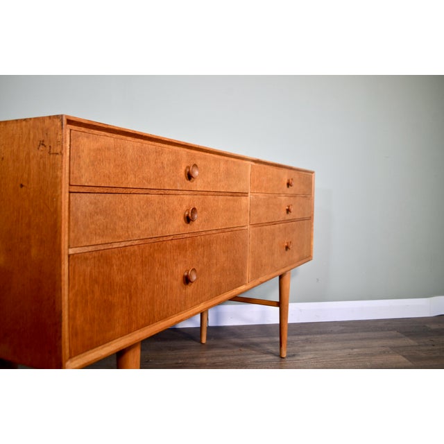 Brown Mid-Century Modern Oak Dresser from Meredew, 1960s For Sale - Image 8 of 10