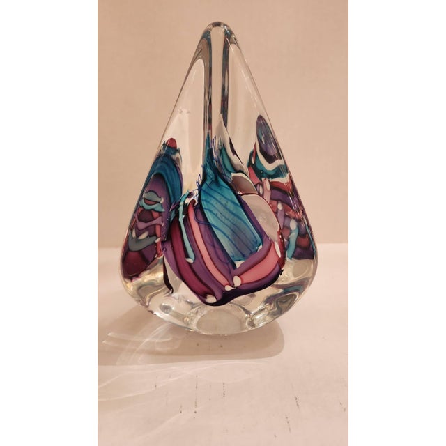 Mid 20th Century Abstract Art Glass Sculpture For Sale - Image 4 of 8