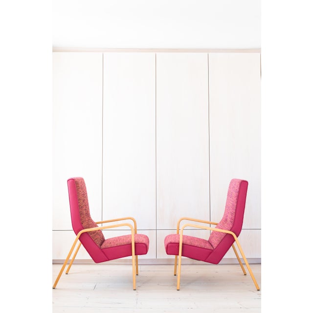 Vintage Thonet Bent Wood Arm Chairs - a Pair For Sale - Image 10 of 12