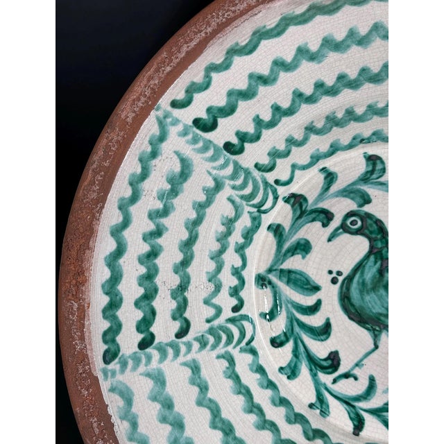 Large Spanish Fajalauza Ceramic Lebrillo Bowl For Sale - Image 4 of 8