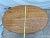 Oval Coffee Table Tiger Oak, Center Drawer, Shelf, Empire Style, Caster Wheels For Sale - Image 12 of 13