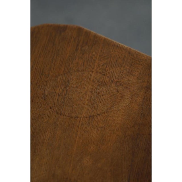 Mid-Century Modern Danish Hexagon Side Table in Oak with Turned Legs, 1950s For Sale - Image 9 of 18