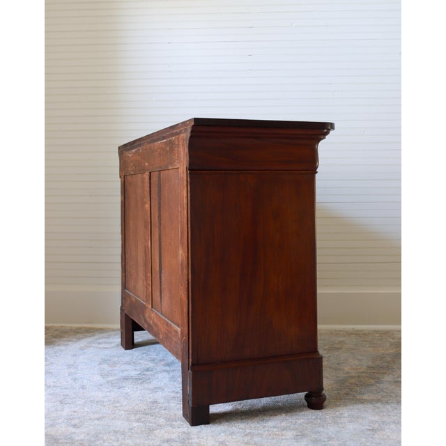 19th C French Louis Philippe Walnut Two Door Buffet, Sideboard, Enfilade For Sale - Image 6 of 14