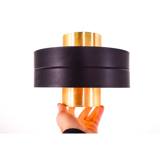 Mid-Century Modern Aluminum Pendant Lamp in the style of Fog & Mørup, 1960s For Sale - Image 3 of 7