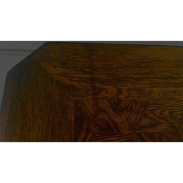 Art Deco Style Side Table in Natural Oak, 1950s For Sale - Image 12 of 18