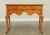 Sarreid Ltd. Banks Coldstone by Sarreid Tiger Maple Queen Anne Style Console Table For Sale - Image 4 of 13
