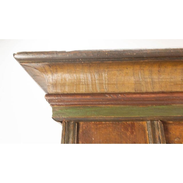 Late 18th Century Swiss Painted Wedding Pine Armoire For Sale - Image 13 of 18