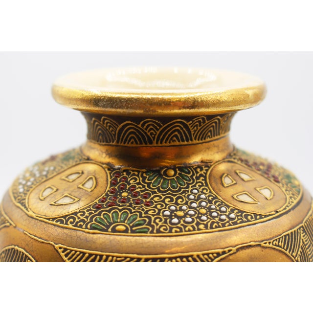 Circa 1900 Japanese Porcelain Rinzan Workshop Satsuma Vase For Sale - Image 9 of 13