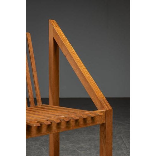 Architectural Accent Chair, 1980s For Sale - Image 3 of 18