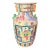 1950s Chinese Medallion Vase With Applied Dragons For Sale