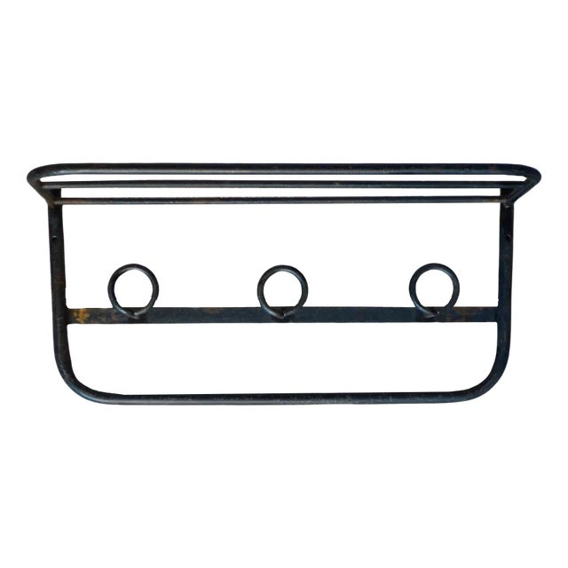 Modernist French Wall Coats Rack, 1950s For Sale