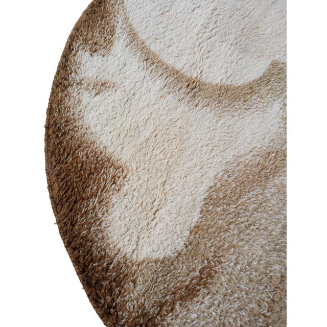 Round Rug in Virgin Wool from Desso, Holland, 1970s For Sale - Image 4 of 16