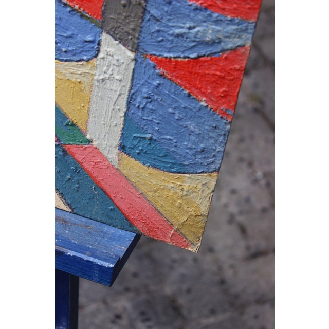 1980s Jean Besnard, Abstract Composition, Oil on Panel, 1983 For Sale - Image 5 of 12