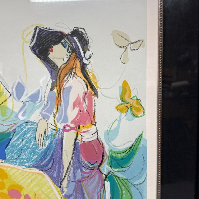 Black Circa 1994 Isaac Maimon "Les Coquettes I I ", Signed For Sale - Image 8 of 12