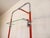 Bauhaus-Style Modular Bookcase in Red Metal, Chrome and Glass, 1970s For Sale - Image 17 of 18
