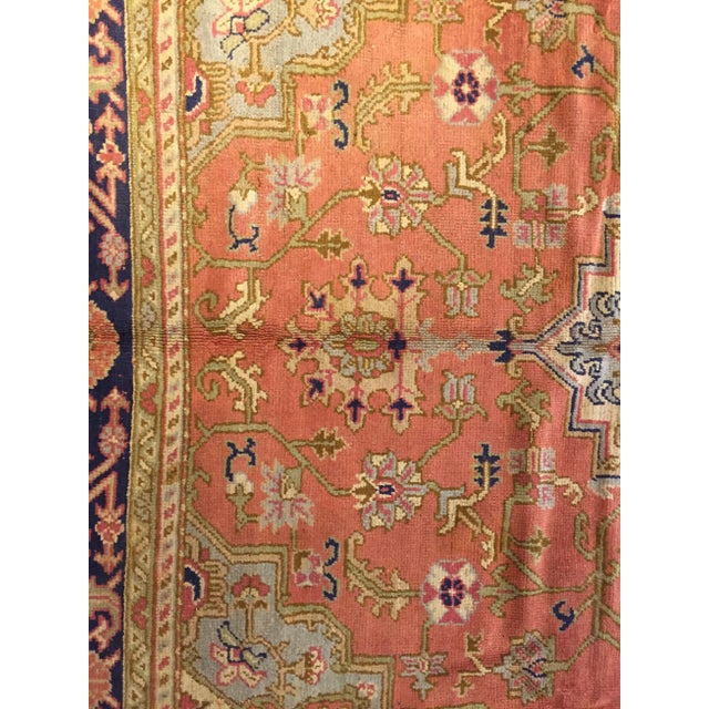 Vintage Turkish Ushak Rectangular Rug For Sale - Image 11 of 17