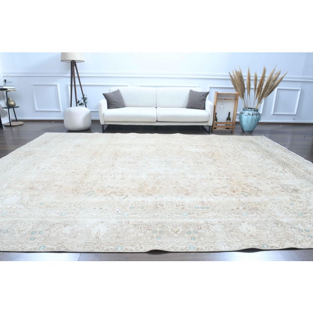 Vintage Persian Hand-Knotted area rug is a semi-antique vintage area rug. The ' 70s Eastern region of Anatolian's unique...