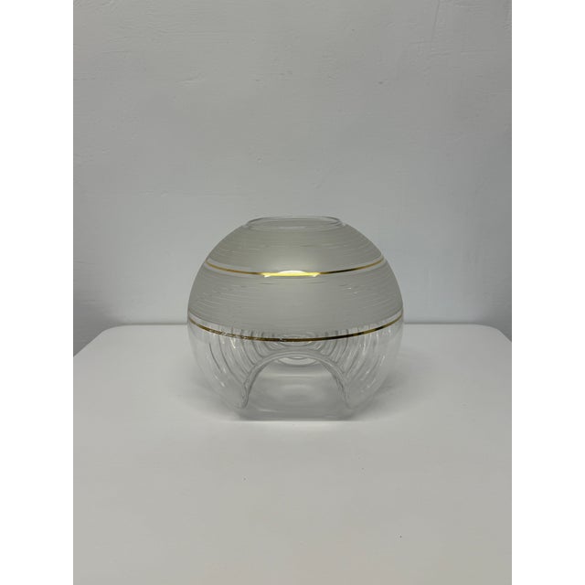 Italian Murano Glass Vase With Ribbed Base by Mazzega Circa 1960s. For Sale In Miami - Image 6 of 12